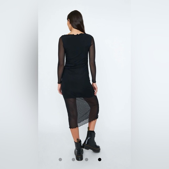 Monk and Lou - mesh Normi ruched dress - Picture 2 of 3